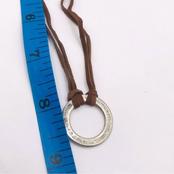 American Eagle Outfitters Silver and Brown Double-Strand Necklace - Picture 6 of 6